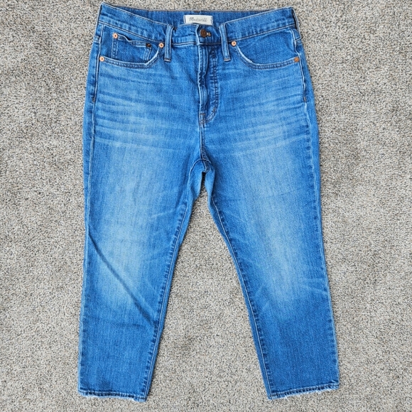Madewell Denim - Madewell The Perfect Vintage Crop Jean High Rise Medium Wash Denim Jeans Size 30